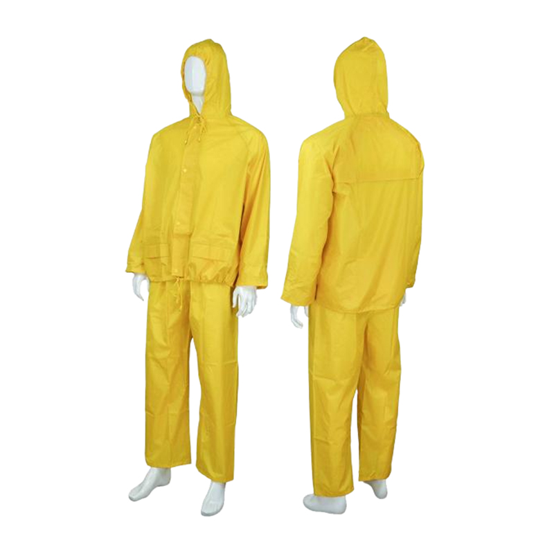 RC031 방수 통기성 더블 허리 포켓 레인코트